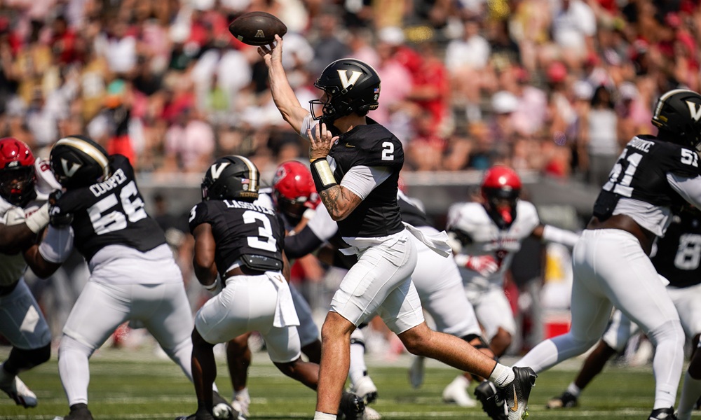 What stands out about Vanderbilt freshman QB Jared Curtis to Golesh?
